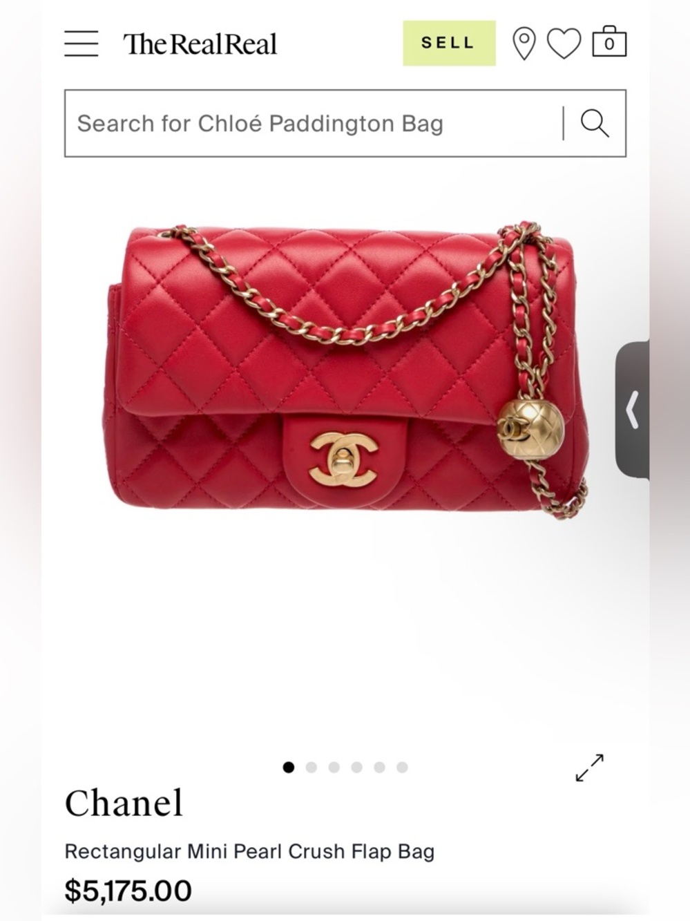 Chanel Mini Pearl Crush Quilted Lambskin flap Pink  bag - Picture 9 of 9